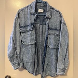 American Eagle Outfitters Woman’s  Light Blue Shirt Jacket